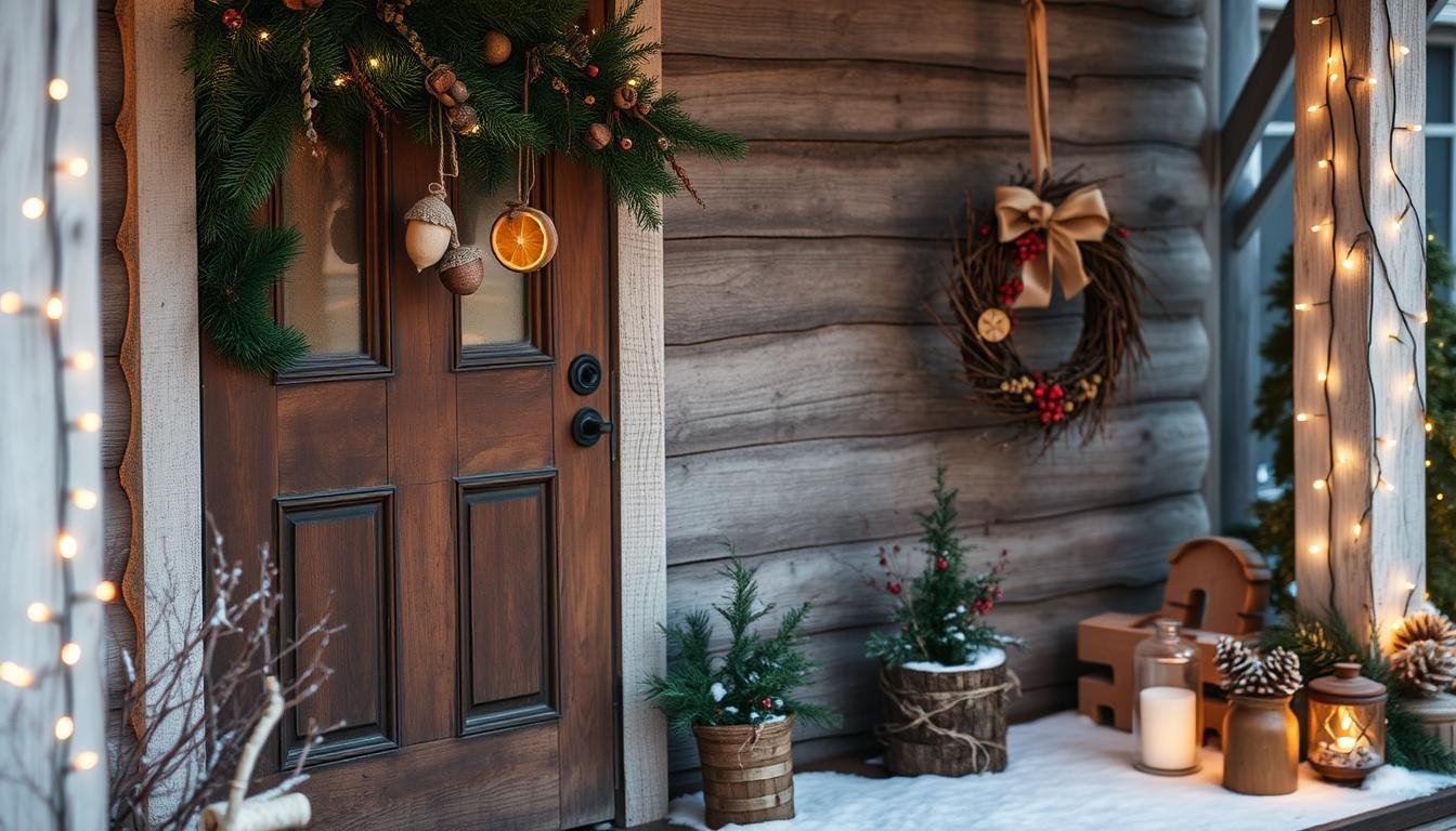 natural outdoor Christmas decor