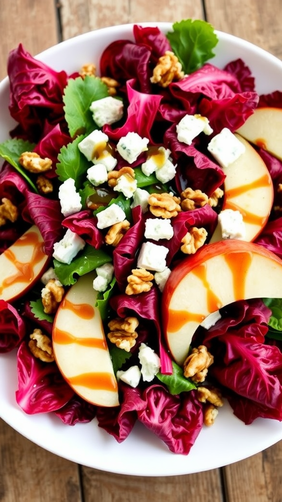 Radicchio and Pear Salad with Blue Cheese