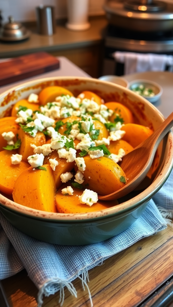 Mediterranean Roasted Rutabaga with Feta