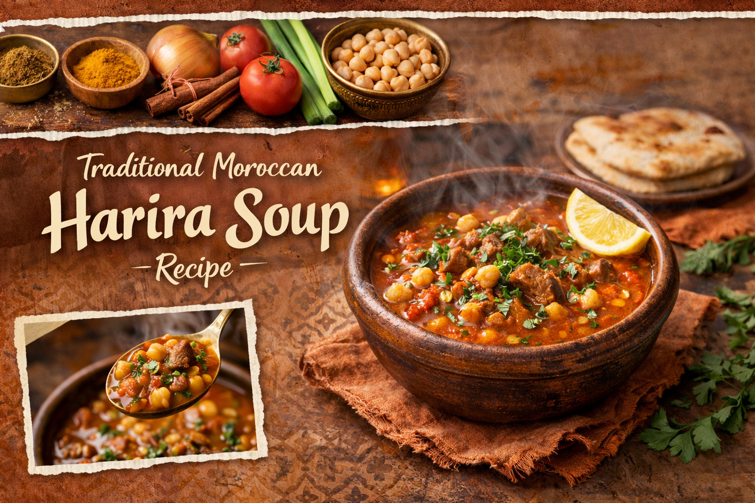 Traditional Moroccan Harira Soup Recipe