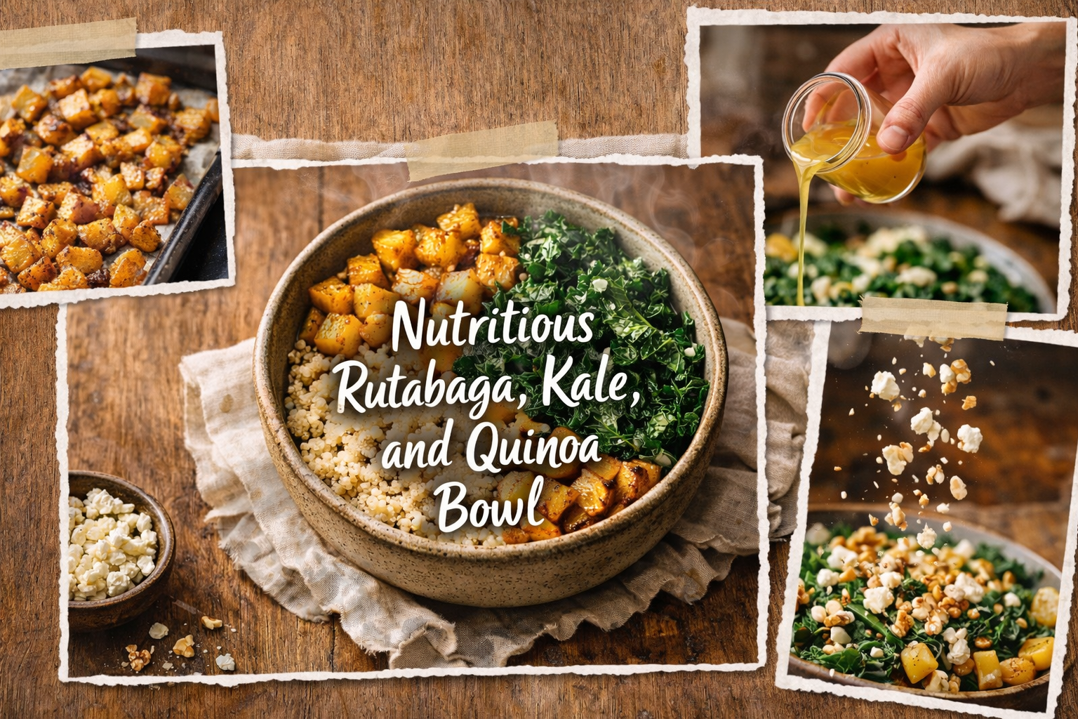 Nutritious Rutabaga, Kale, and Quinoa Bowl