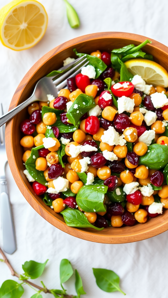 Refreshing Cranberry Chickpea Salad Recipe