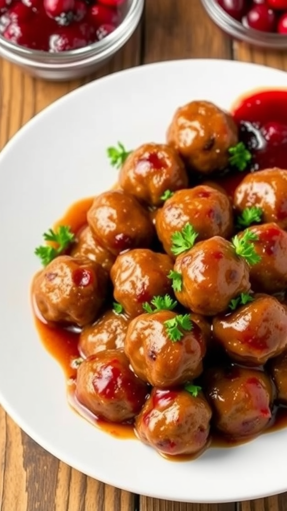 Tangy Savory Cranberry Meatballs Recipe