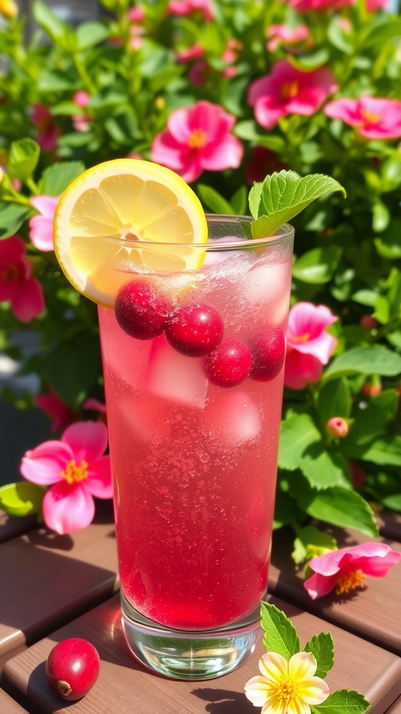 Refreshing Cranberry Lemonade Spritzer Recipe