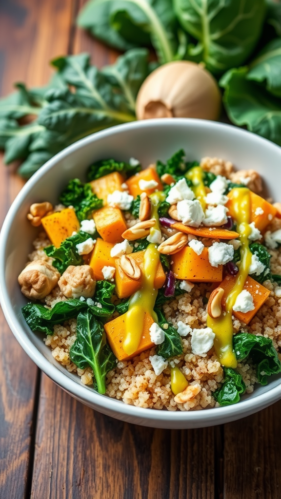 Nutritious Rutabaga, Kale, and Quinoa Bowl