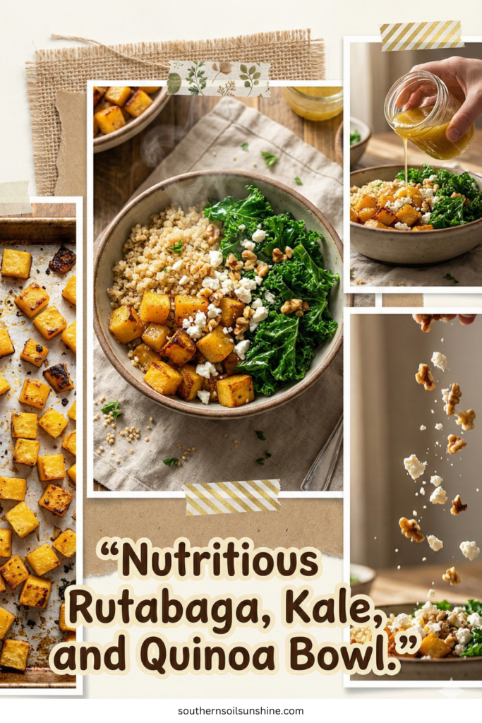 Nutritious Rutabaga, Kale, and Quinoa Bowl