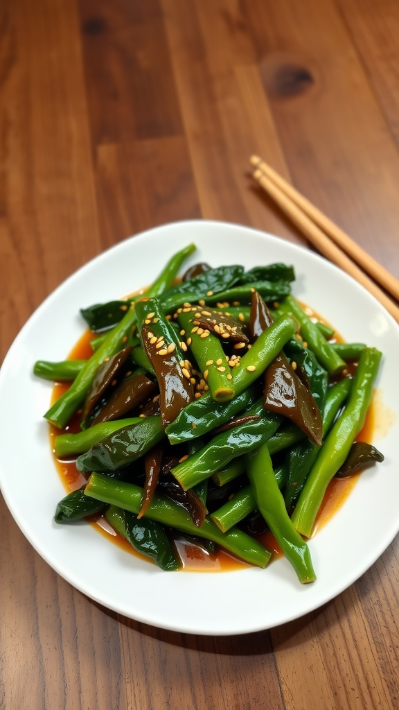 Sautéed Chinese Mustard Greens in Oyster Sauce