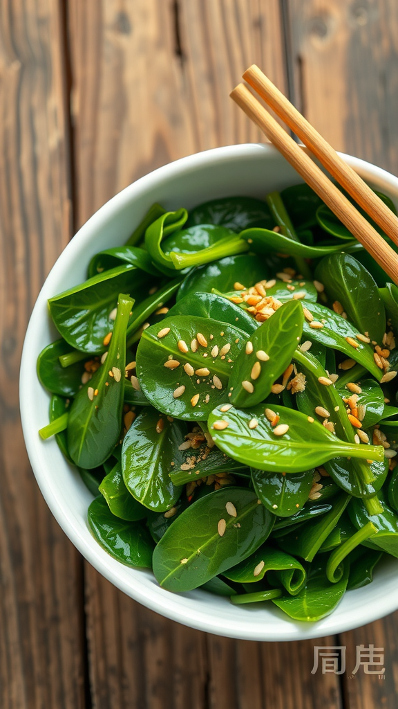 Korean Spinach Salad (Sigeumchi Namul) Recipe