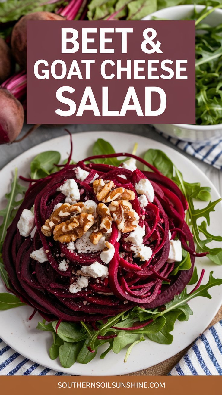 Vibrant Beet and Goat Cheese Salad