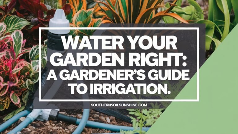 A Gardener’s Guide to Irrigation: Watering Your Garden the Right Way