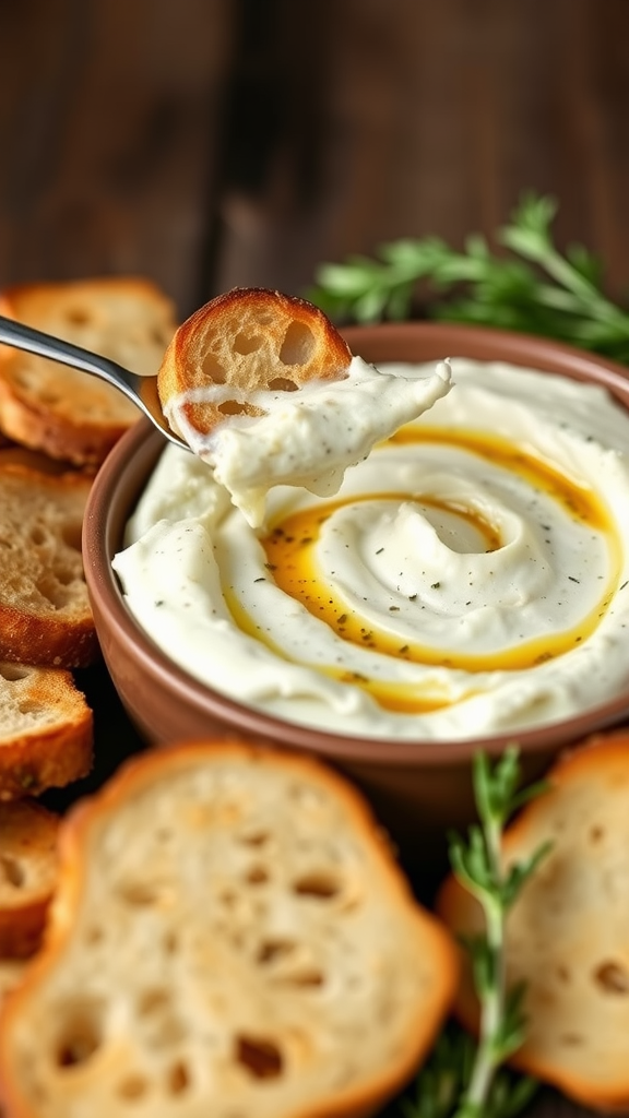 Savory Caramelized Garlic and Goat Cheese Dip