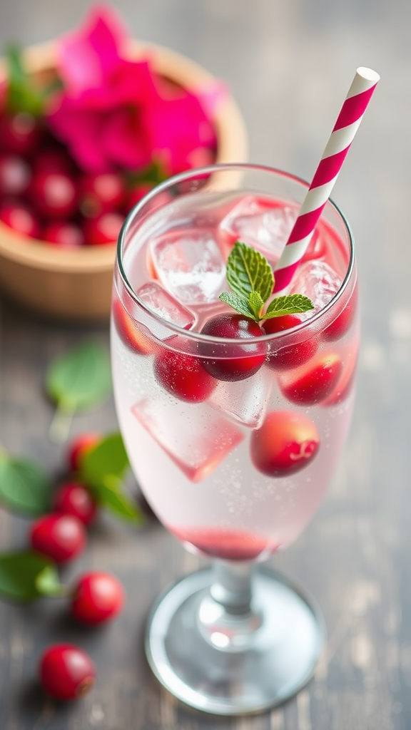 Refreshing Cranberry Infused Sparkling Water Recipe