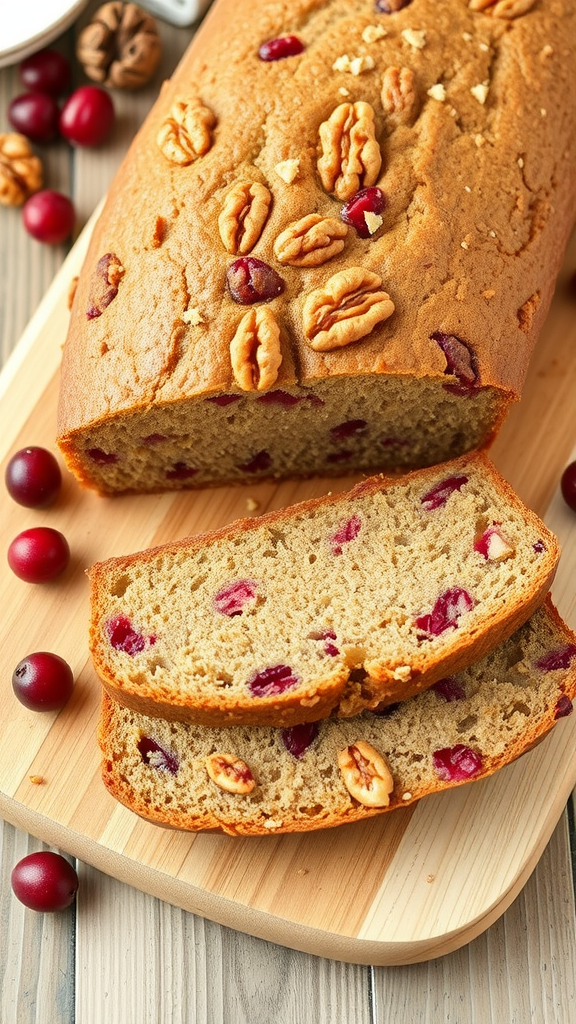 Delicious Cranberry Walnut Bread Recipe