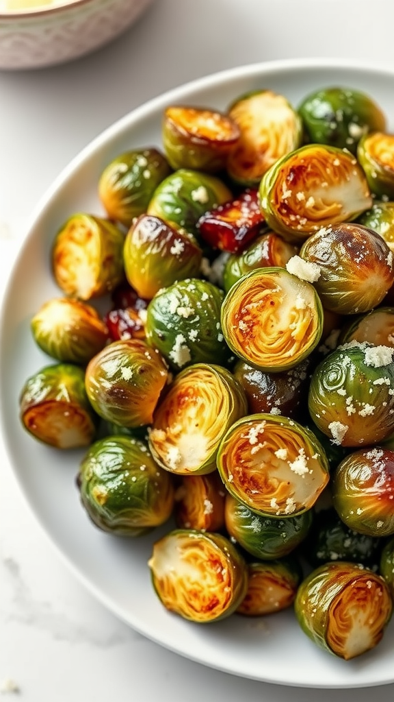 Garlic Parmesan Roasted Brussels Sprouts Recipe