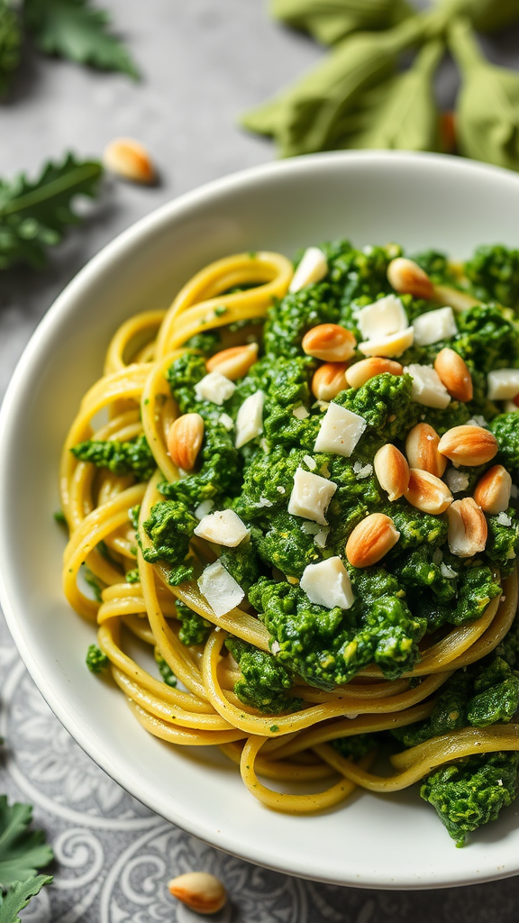 Italian Kale Pesto Pasta Recipe