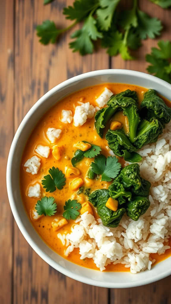 Smooth and Creamy Kale and Coconut Curry Recipe