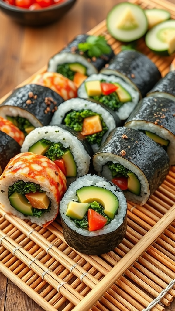 Fresh and Tasty Kale Sushi Rolls Recipe