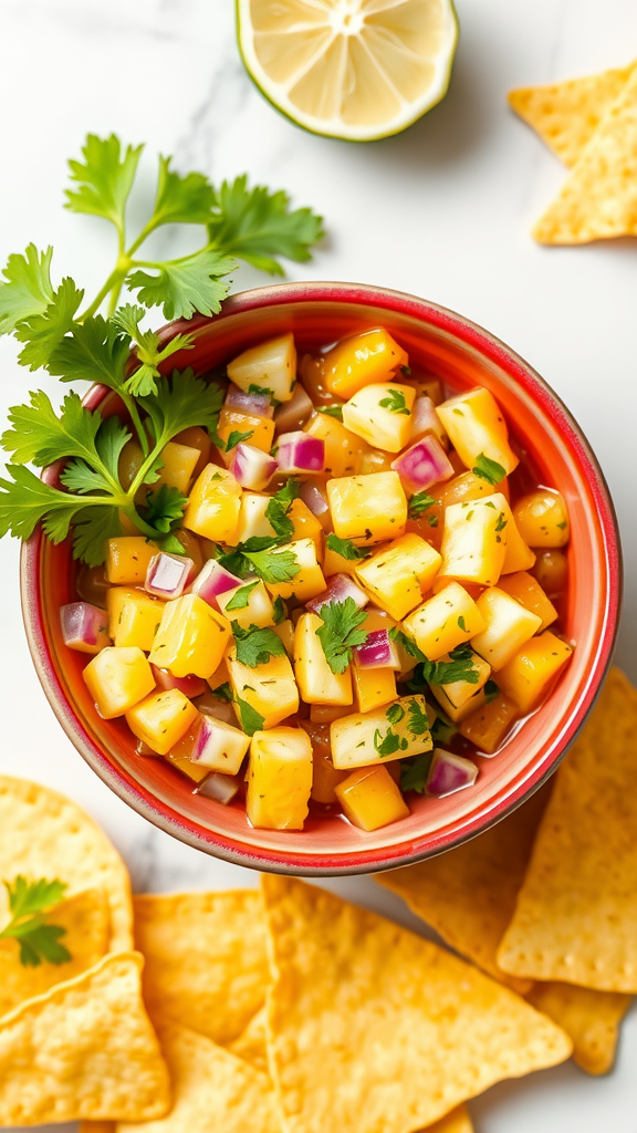 Zesty Sorrel and Pineapple Salsa