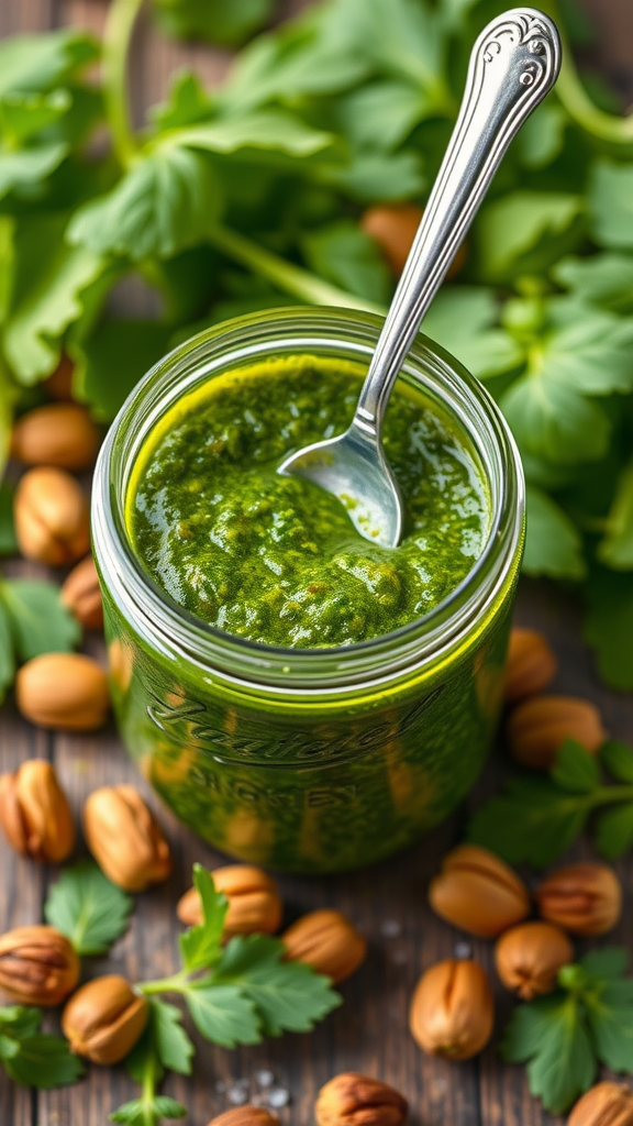 Vibrant Sorrel and Nut Pesto Recipe