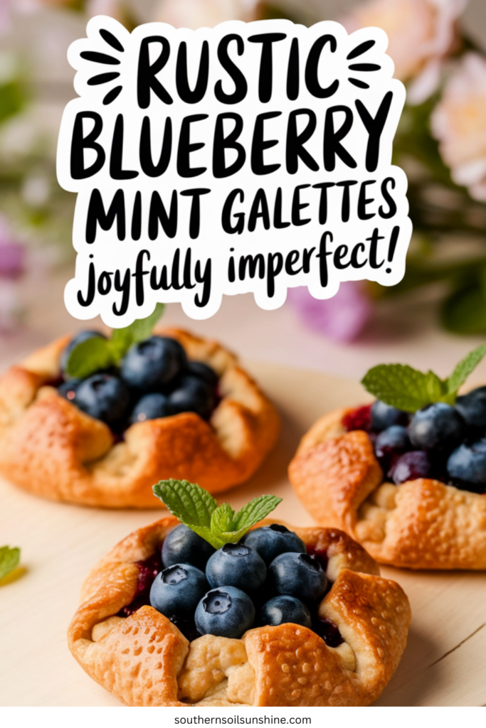 Rustic Blueberry Mint Galettes: A Delightfully Imperfect Spring Treat