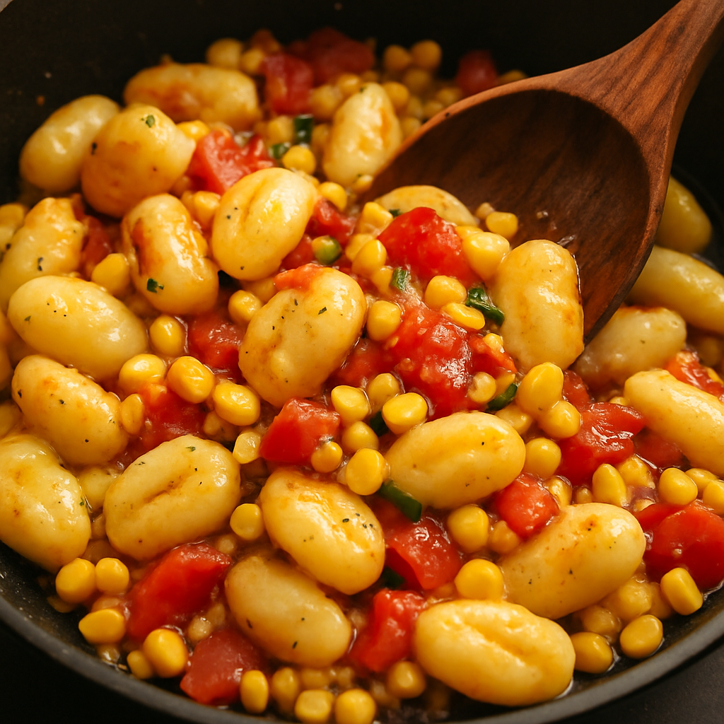 Sweet Corn and Tomato Gnocchi