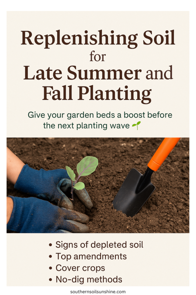 Replenishing Soil for Late Summer and Fall Planting