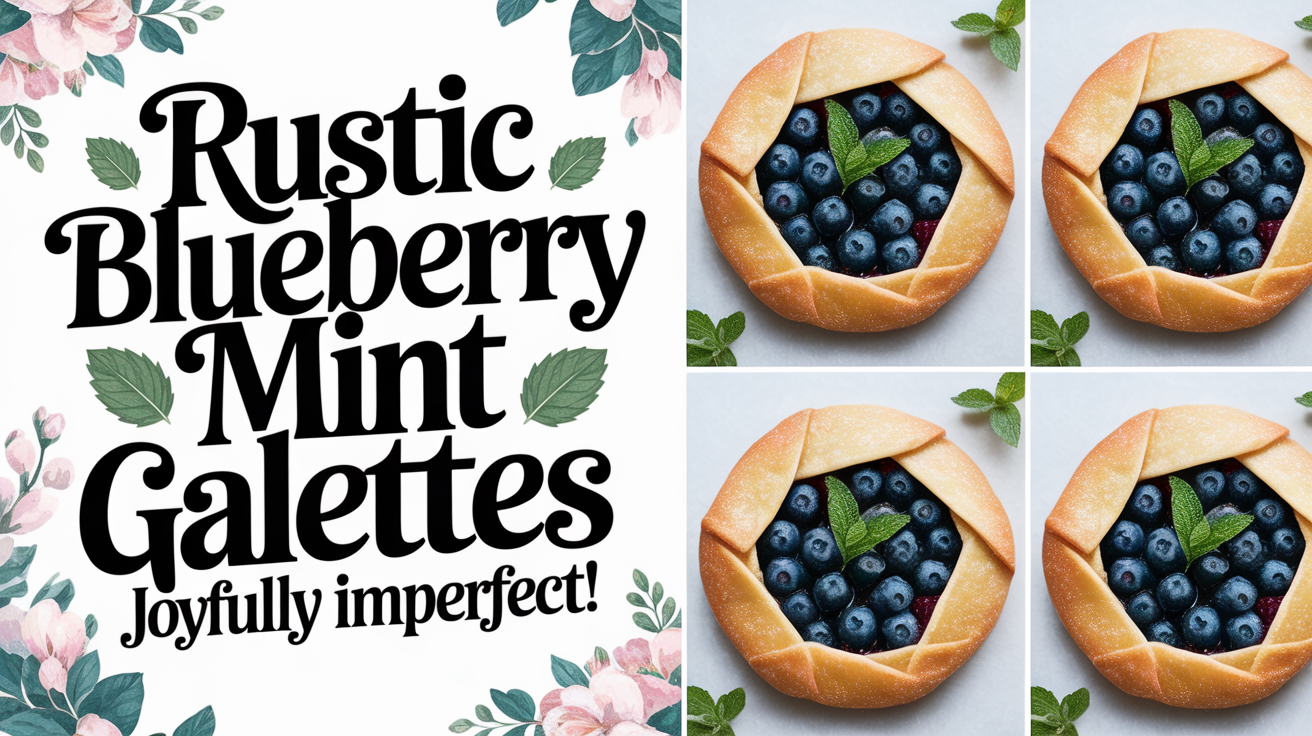 Rustic Blueberry Mint Galettes: A Delightfully Imperfect Spring Treat