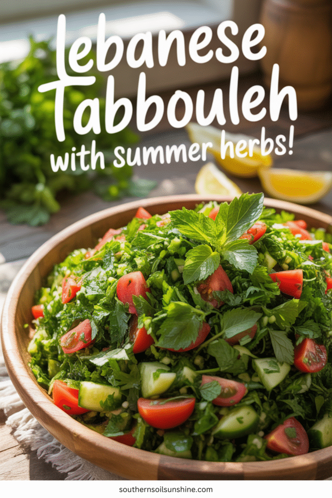 🌿Revitalizing Lebanese Tabbouleh with Summer Herbs