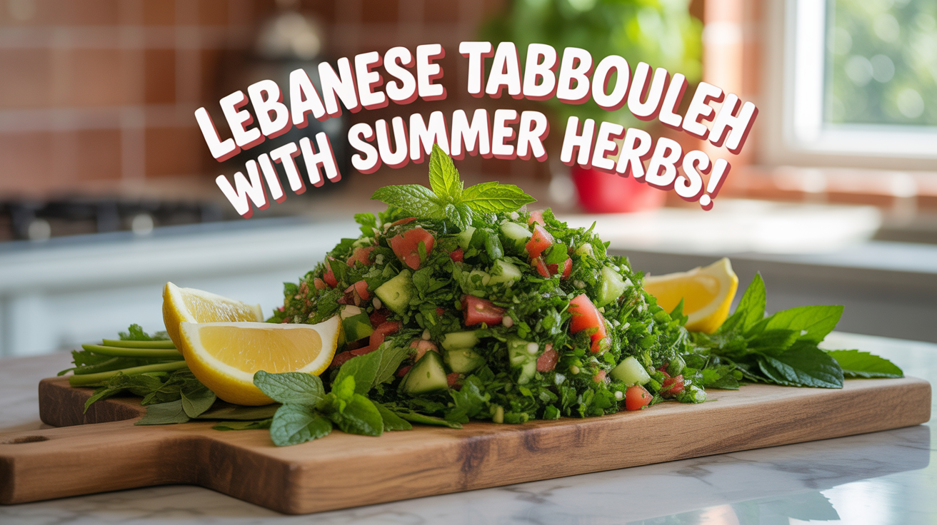 🌿Revitalizing Lebanese Tabbouleh with Summer Herbs