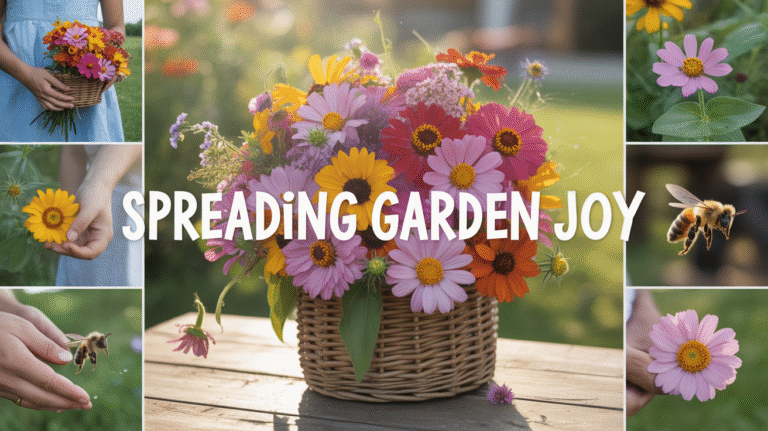 🌸 Spreading Garden Joy: The Power of Sharing a Homegrown Bouquet