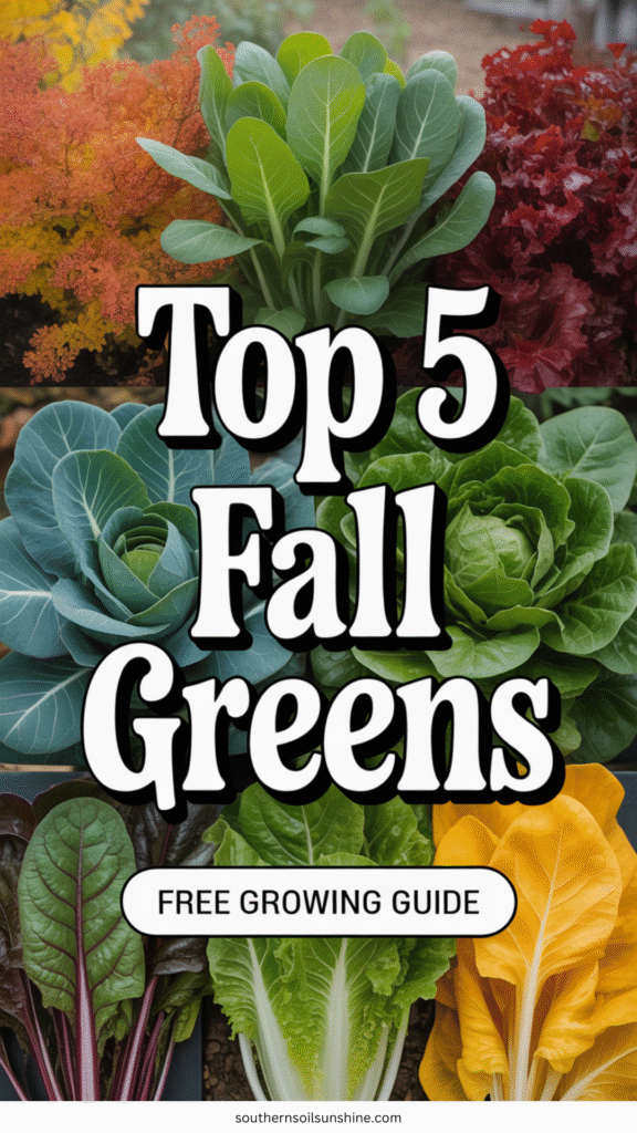 🥬 Top 5 Fall Greens for Zone 9 Gardens