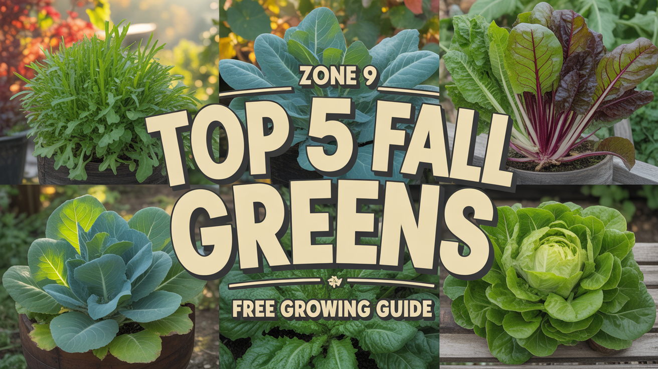 🥬 Top 5 Fall Greens for Zone 9 Gardens