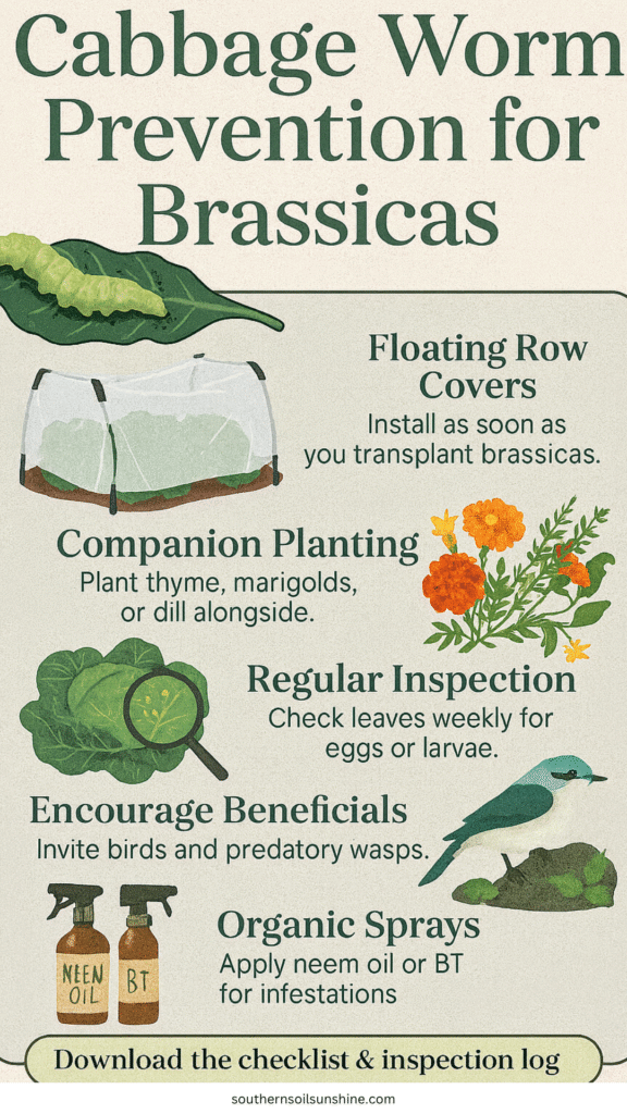 prevent cabbage worms