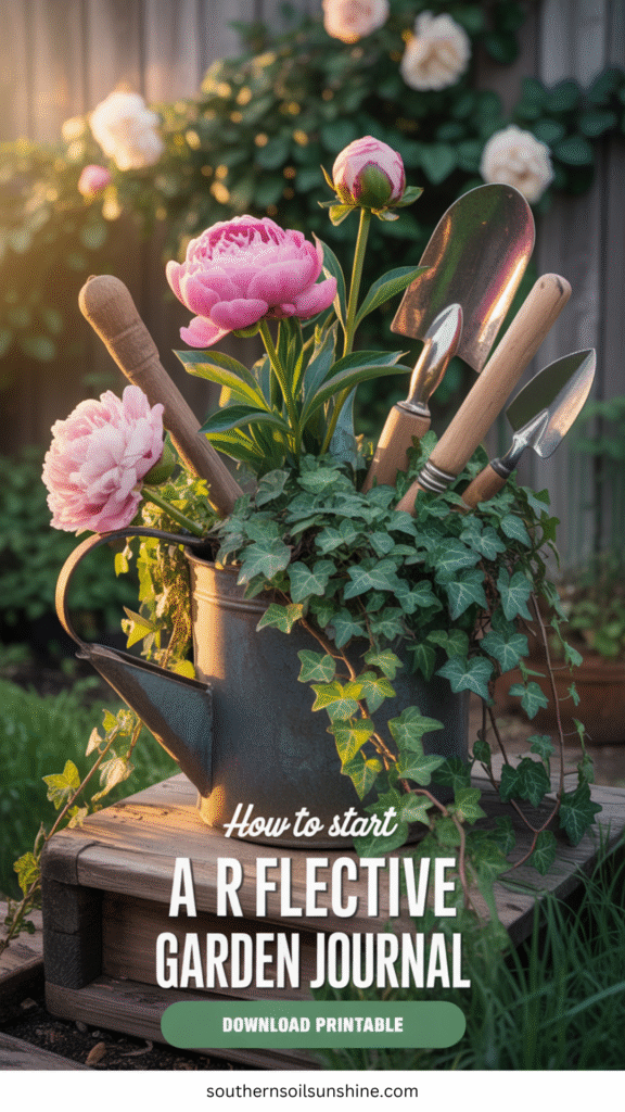 reflective garden journal