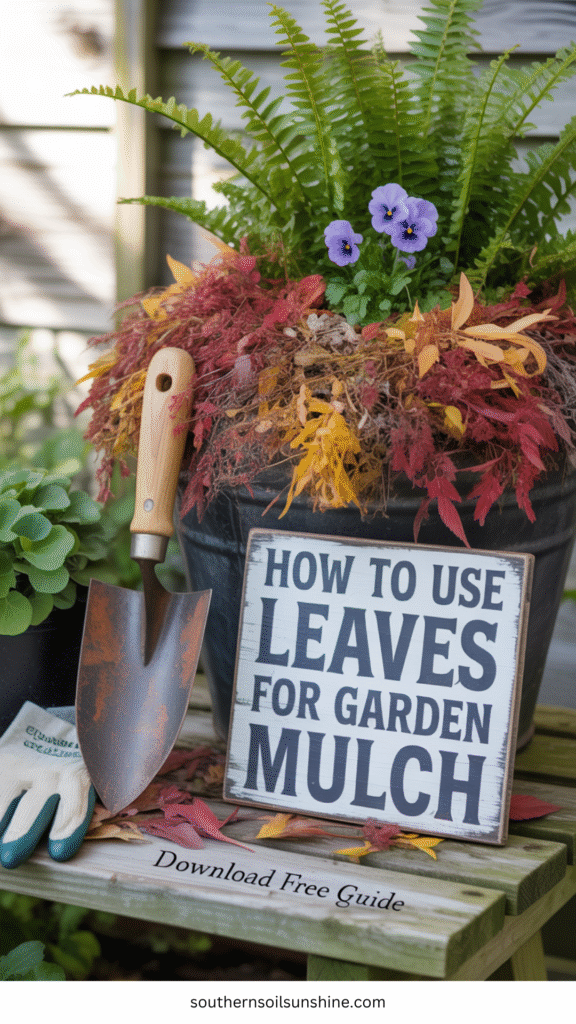 leaves for garden mulch