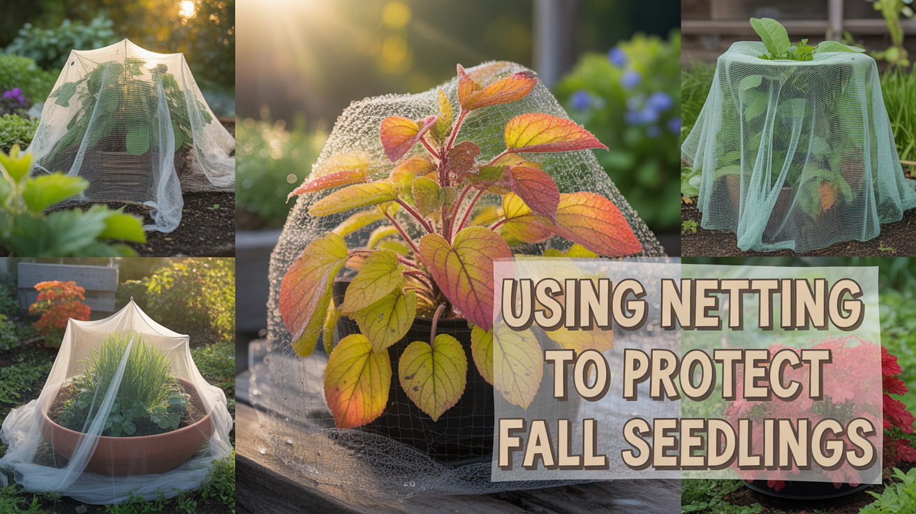 netting to protect fall seedlings