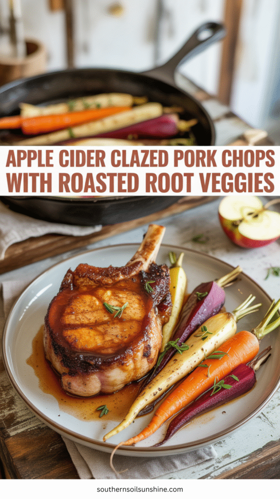 apple cider glazed pork chops