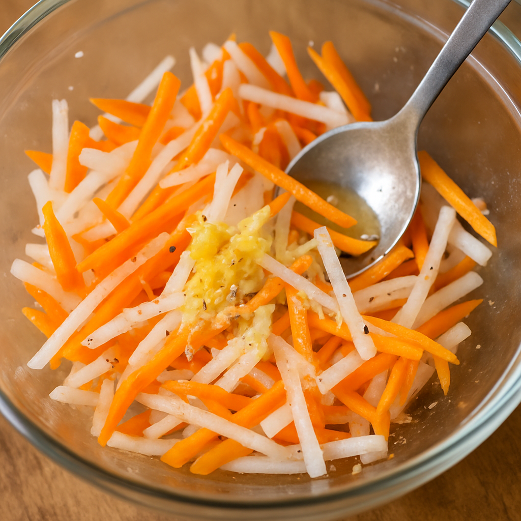 Japanese daikon and carrot salad