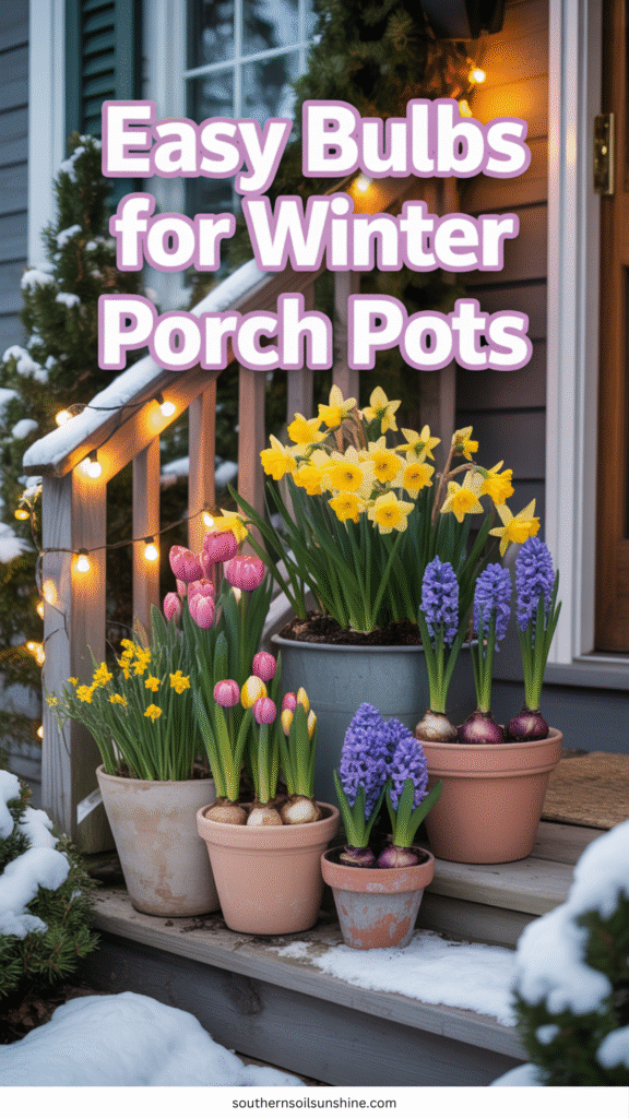Easy Bulbs for Winter Porch Pots