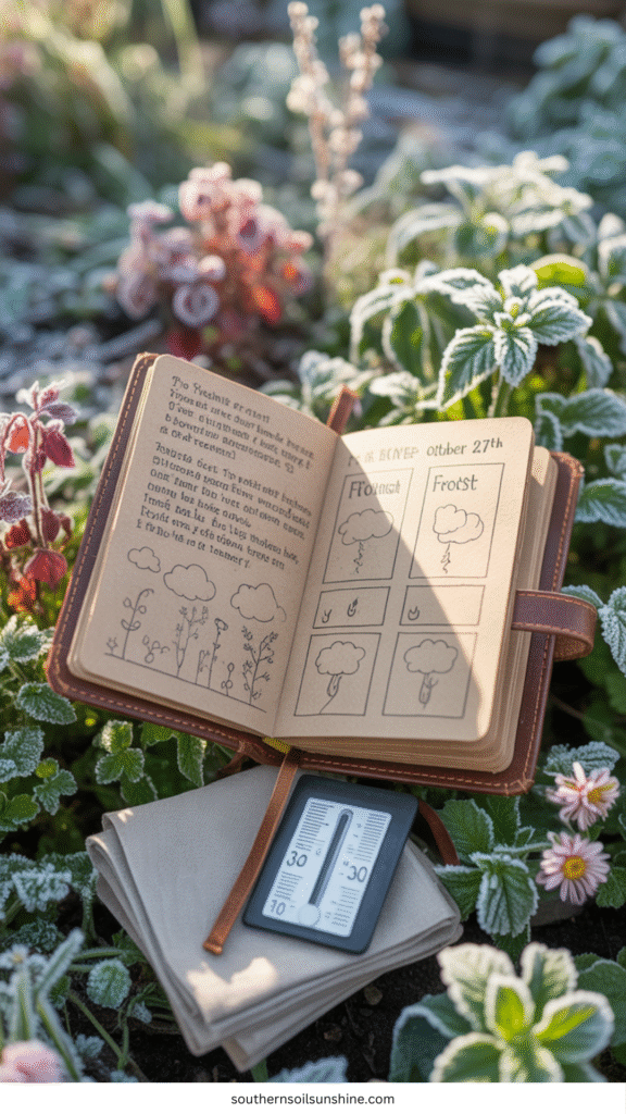 Journaling Frost and Weather in the Garden