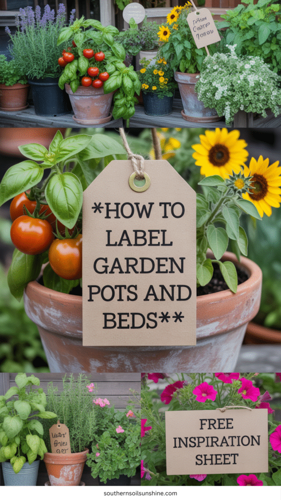 How to Label Garden Pots and Beds