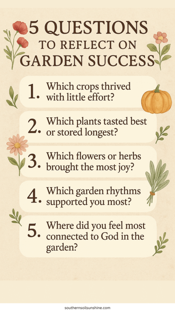 Reflecting on Garden Successes