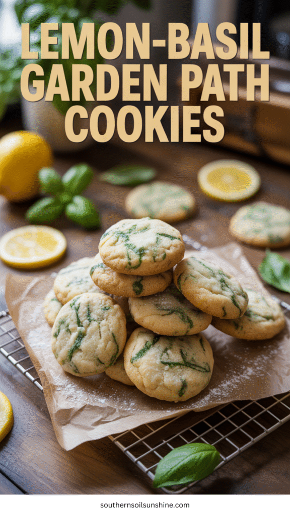 lemon-basil garden path cookies