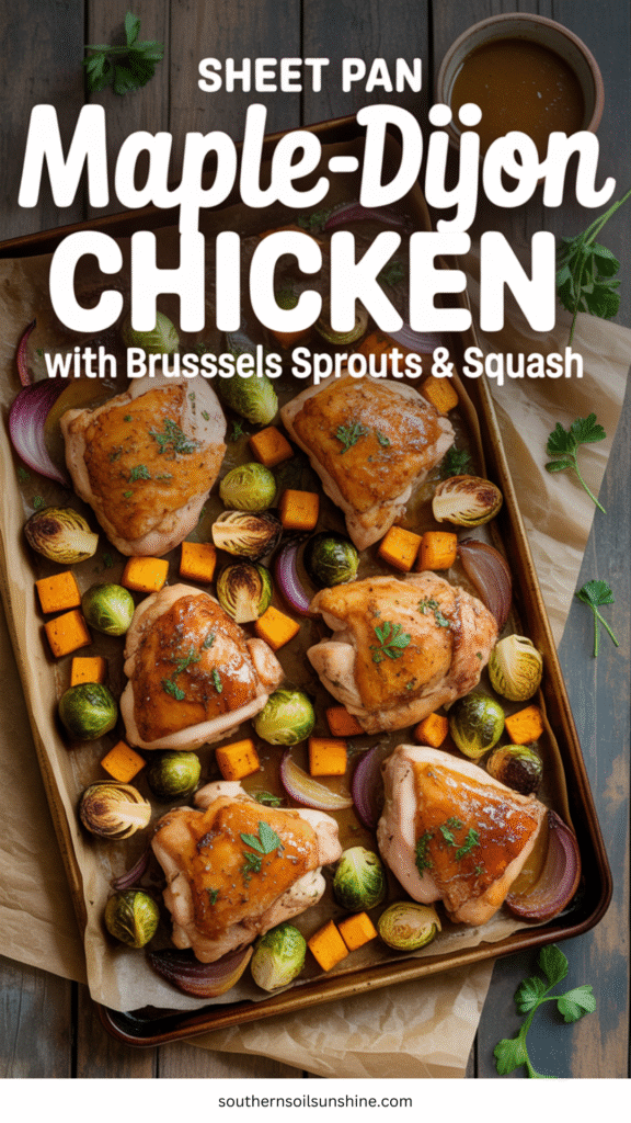 sheet pan maple-dijon chicken