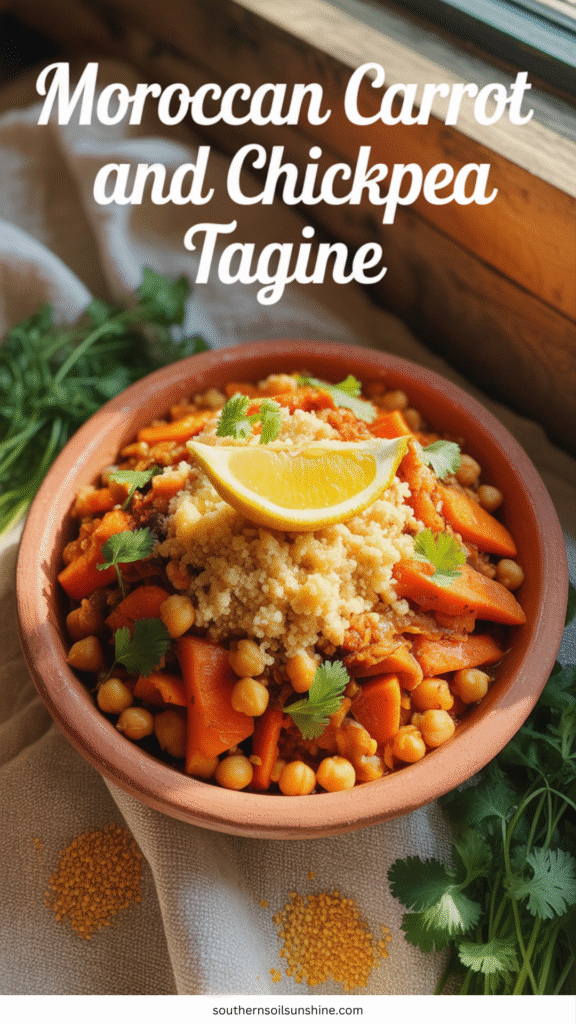 Moroccan Carrot and Chickpea Tagine