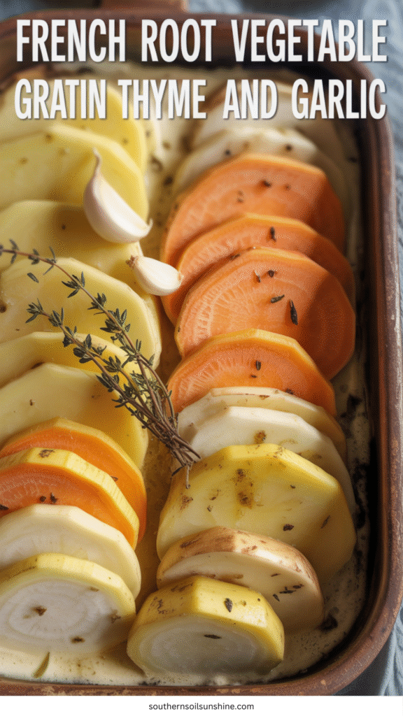 root vegetable gratin