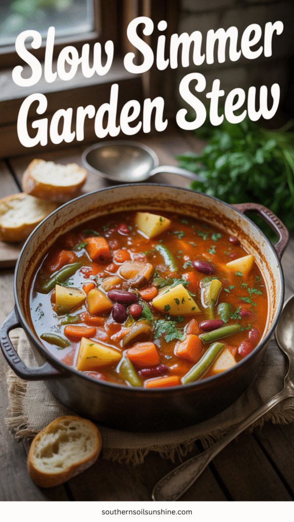 slow simmer garden stew