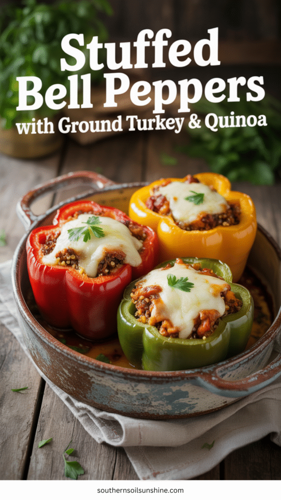 stuffed bell beppers with ground turkey