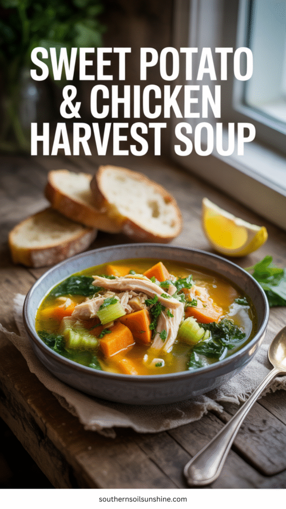 Easy Gluten-Free Chicken and Sweet Potato Harvest Soup for Cozy Evenings