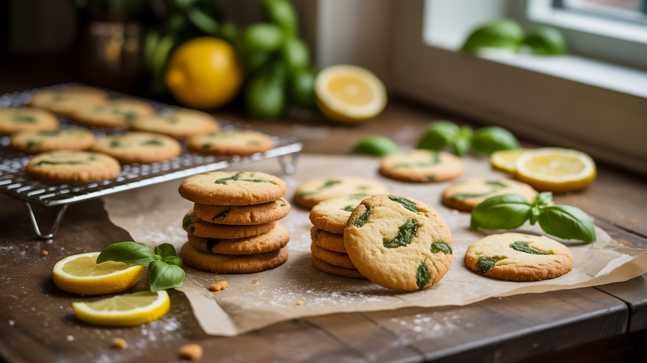 lemon-basil garden path cookies